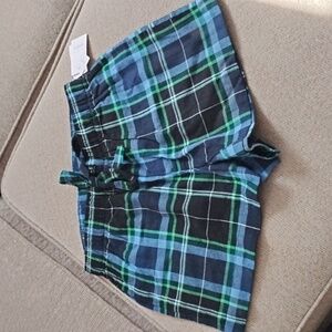 Flannel Lounge Shorts, 100% Cotton Plaid Flannel, Women's Pajamas